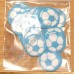 24 Small Blue Footballs