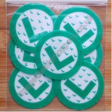 24 Green L Plates