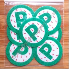 24 Green P Plates