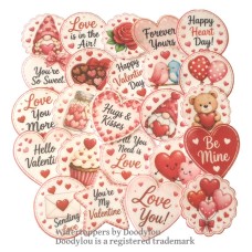 24 Valentines Toppers